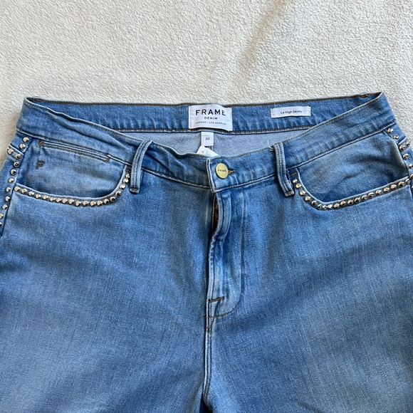 NWT! Frame Studded Le High Skinny jeans - Picture 3 of 8